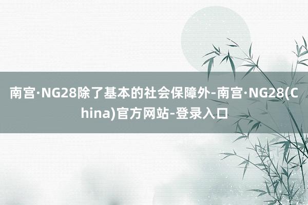 南宫·NG28除了基本的社会保障外-南宫·NG28(China)官方网站-登录入口