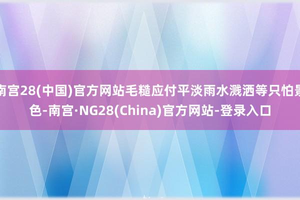 南宫28(中国)官方网站毛糙应付平淡雨水溅洒等只怕景色-南宫·NG28(China)官方网站-登录入口