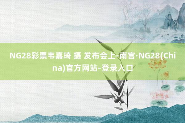 NG28彩票韦嘉琦 摄 发布会上-南宫·NG28(China)官方网站-登录入口