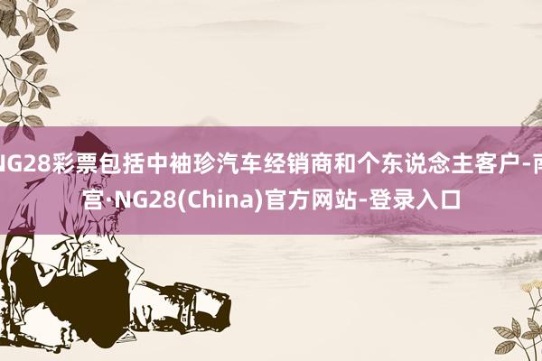 NG28彩票包括中袖珍汽车经销商和个东说念主客户-南宫·NG28(China)官方网站-登录入口