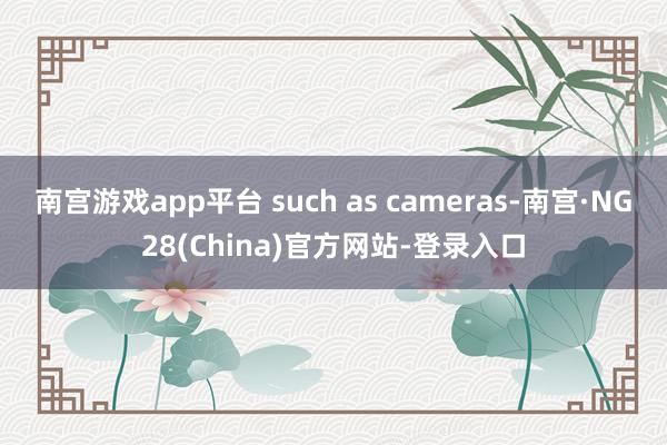 南宫游戏app平台 such as cameras-南宫·NG28(China)官方网站-登录入口